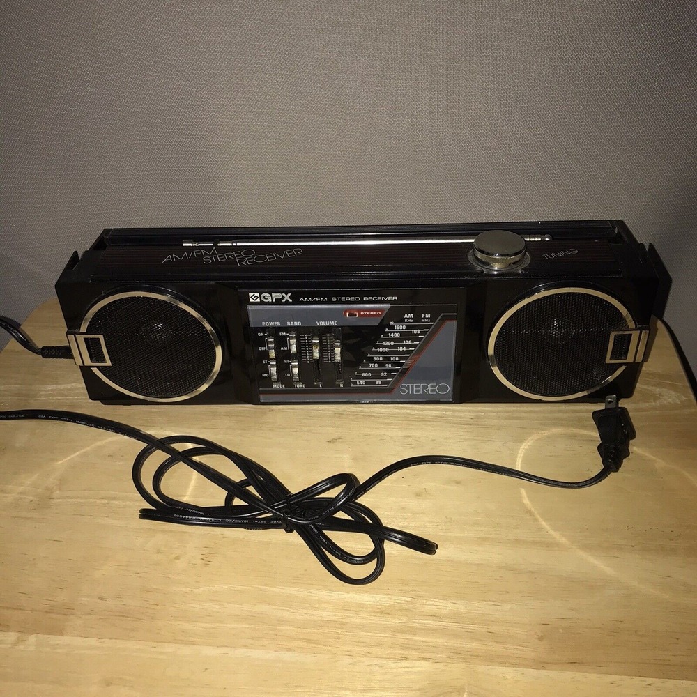 Vintage GPX A275R AM/FM Stereo Receiver Mini Boombox *Tested Works*